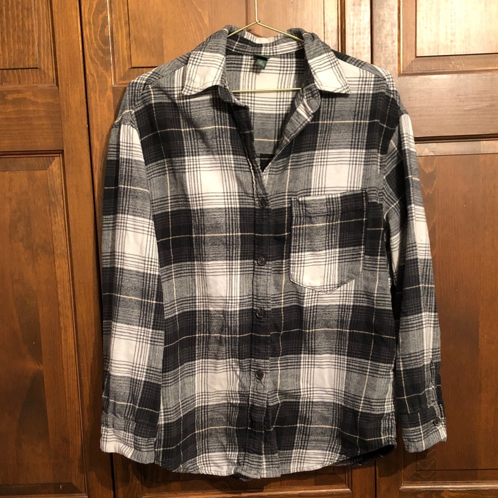 2/$10 Wild Fable Gray Flannel Shirt